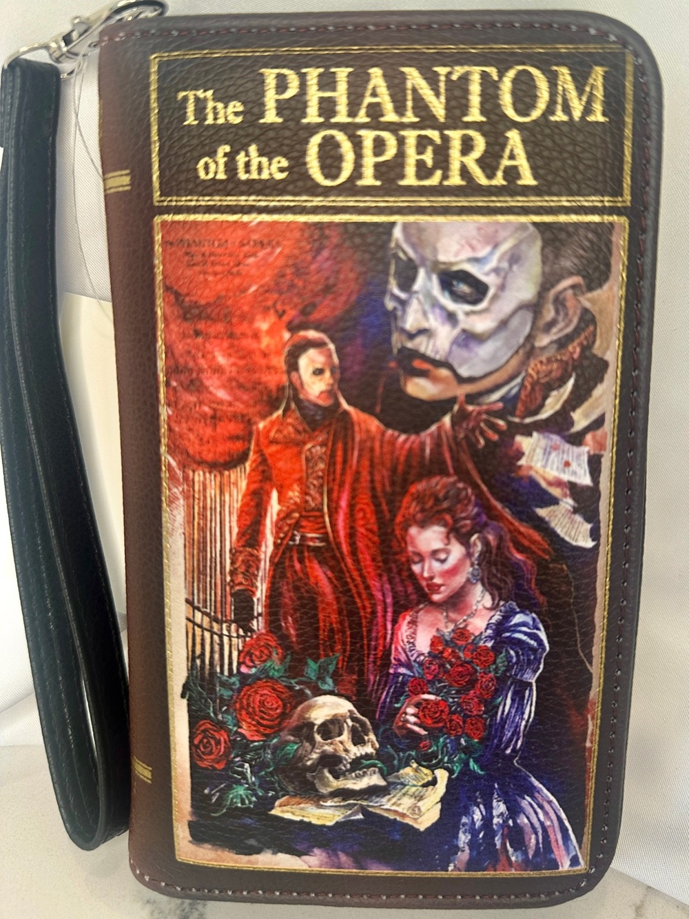 Phantom of the Opera Book Wallet Wristlet RFID Blocking NWT Gothic Romance